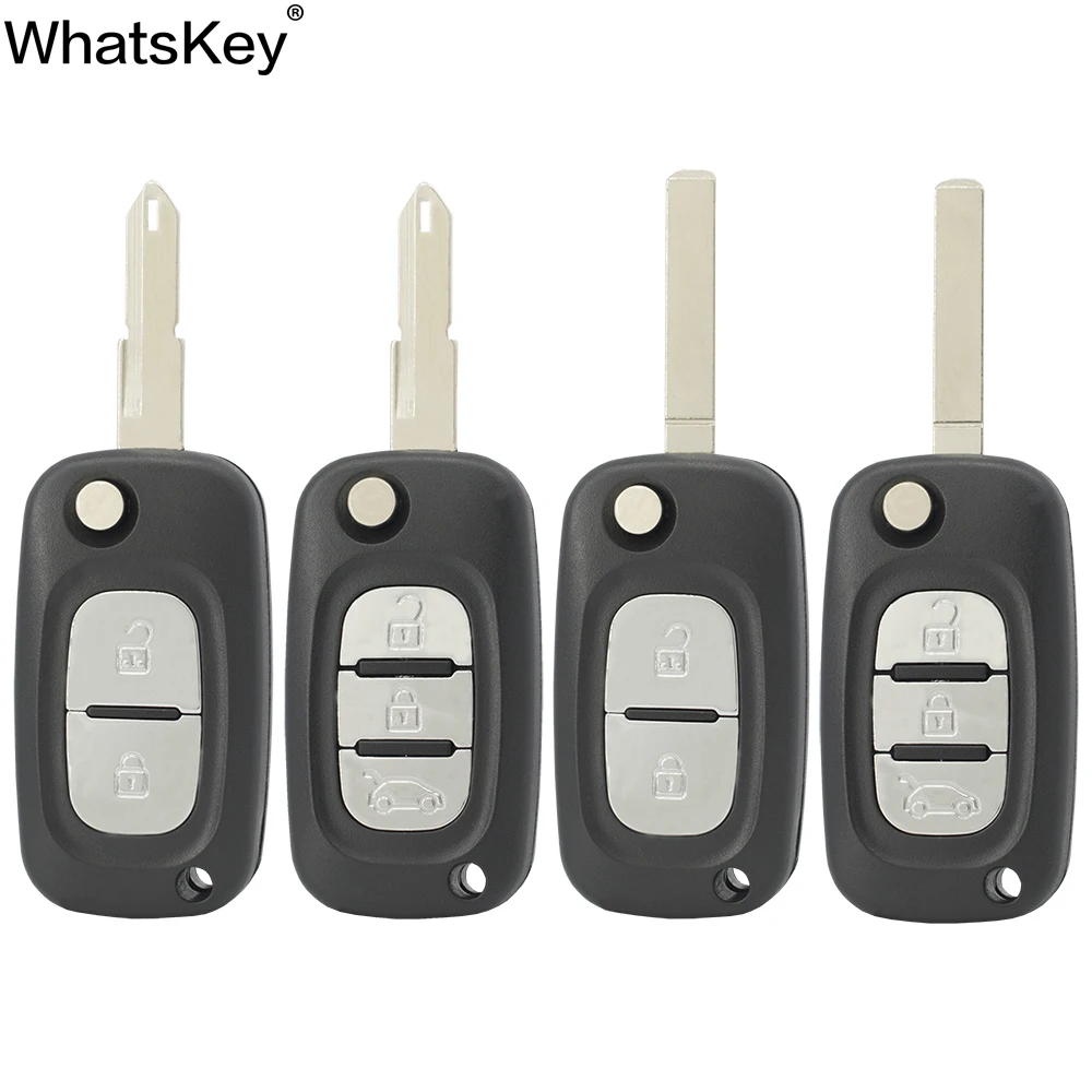 WhatsKey 2/3 Button Flip Remote Car Key Shell For Renault Clio Megane Kangoo Modus Replacement WhatsKey 2/3 Button Flip Remote Car Key Shell For Renault Clio Megane Kangoo Modus Replacement