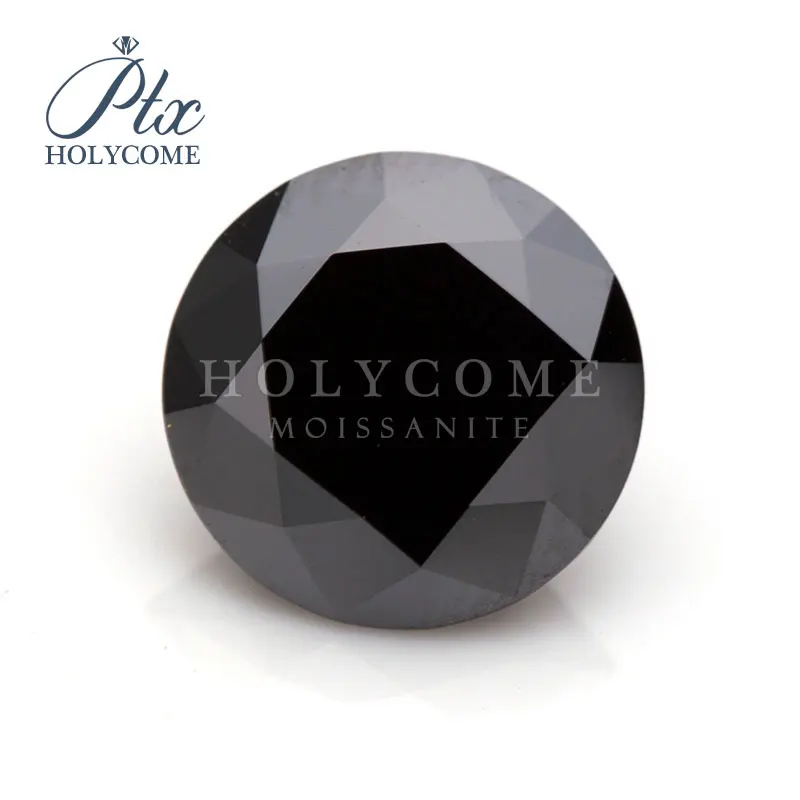 Hot sale Round Black Moissanite Diamond cut 4mm Lab Created Gemstone for jewelry earrings necklace kolczyki bracelet piercing Hot sale Round Black Moissanite Diamond cut 4mm Lab Created Gemstone for jewelry earrings necklace kolczyki bracelet piercing
