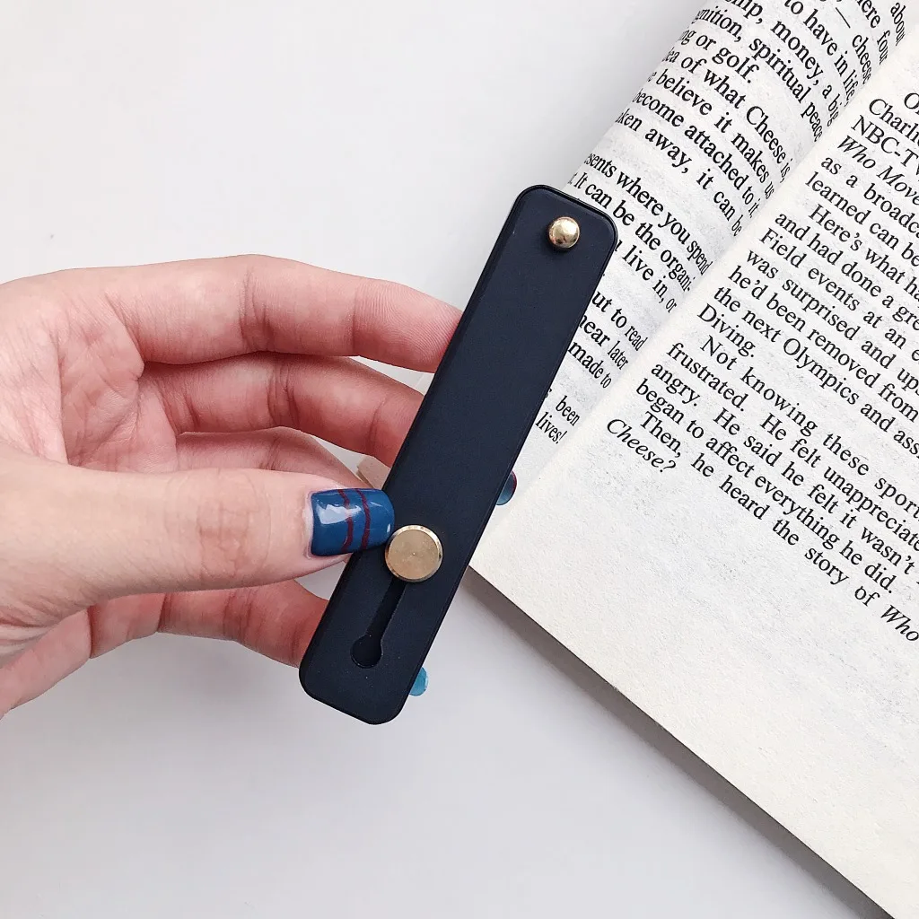 Силиконовый браслет кольцо-держатель для пальца подставка-держатель для мобильного телефона пуш-ап Стикеры паста универсальные чехлы для мобильного телефона держатель кронштейн - Цвет: Черный