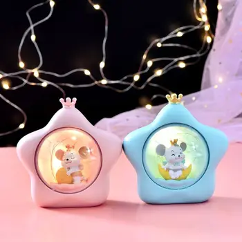 

Cartoon Mouse Star Night Light Micro Landscape Lamp Home Decoration Living Room