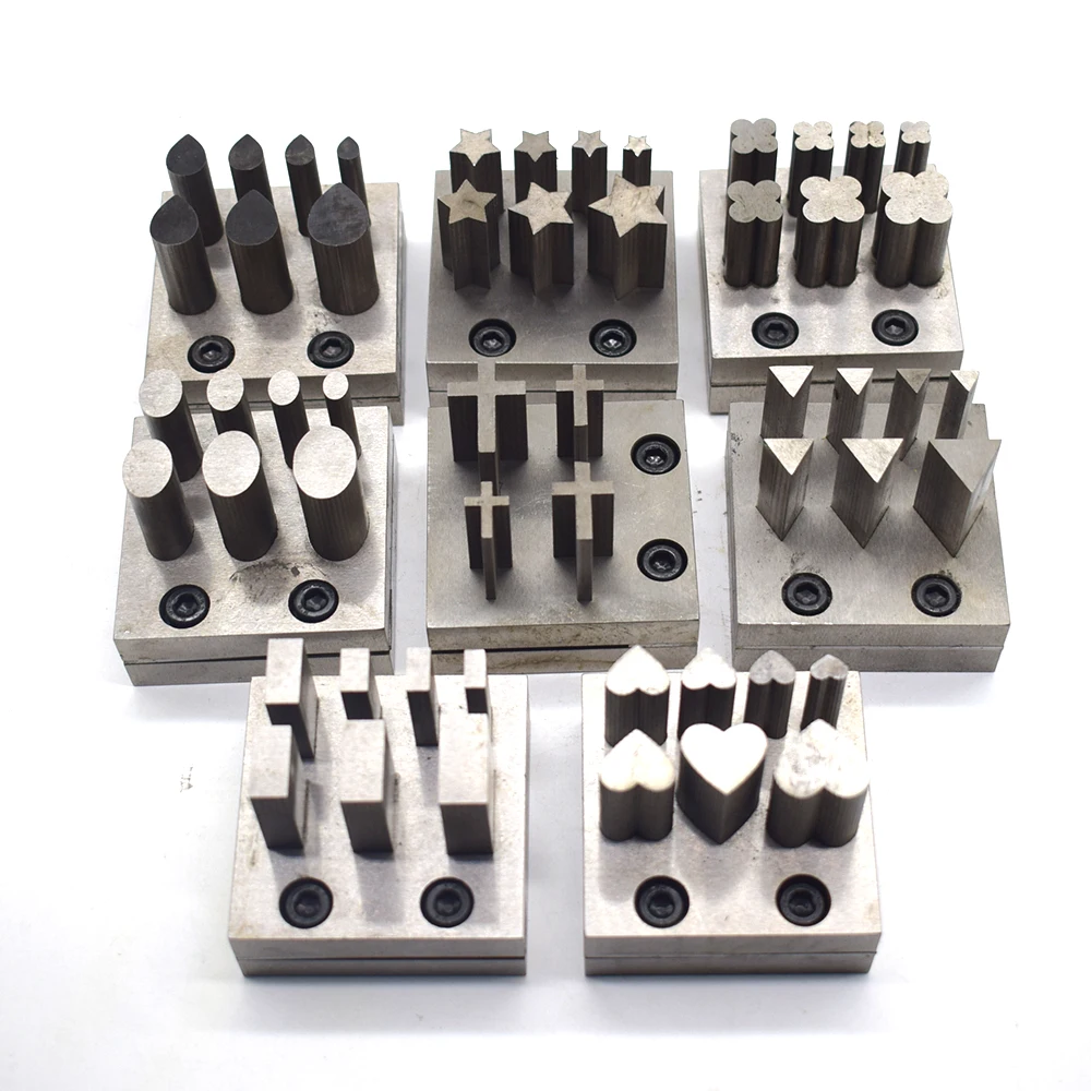 1set Jewelry Sheet Metal Disc Cutter Set Metal Mold Cutting Punching