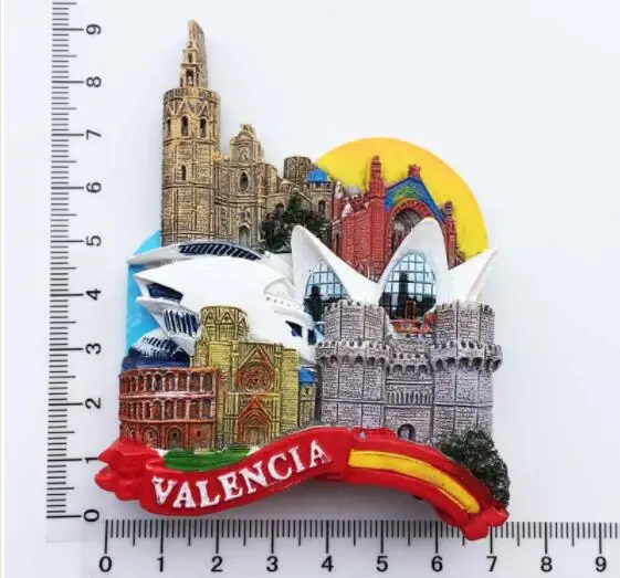 Креативный магнит на холодильник Valencia наклейка в Испании украшение для дома
