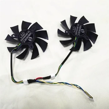 

1 pair Replacement Smart Temperature Control Cooler Graphics Card Cooling Fan for XFX R9 390 8G Repair Part Accessories