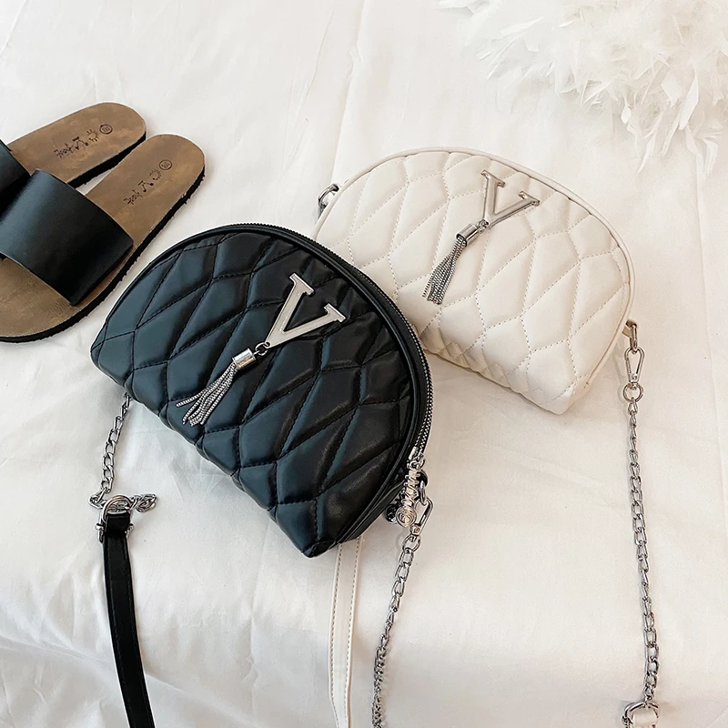 

Simple Solid Color Chain Bag Female 2020 New Trendy Fashion Niche Design Messenger Bag Simple and Practical Shoulder Bag Gg Bags