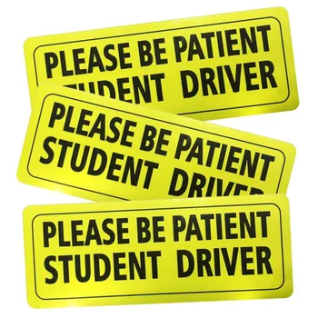 

Student Driver Magnet Car Signs for The Novice or Beginner. Better Than A Decal or Bumper Sticker (Reusable) Reflective