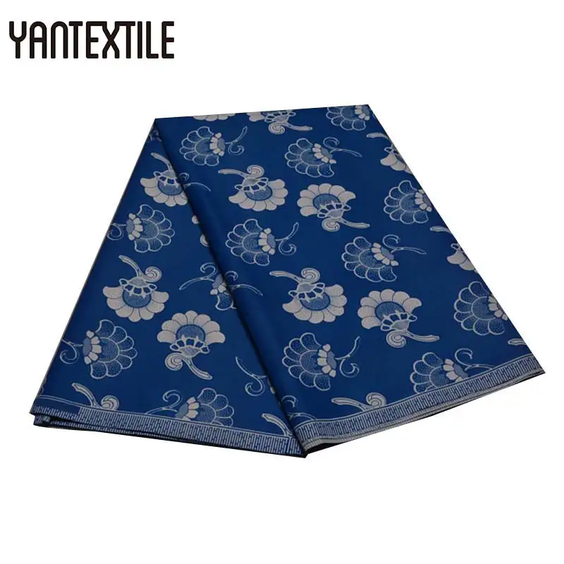 19080007 YANTEXTILE африканская восковая ткань полиэстер воск Анкара ткань Африканский настоящий воск принт африканская ткань Tissu Africain для леди - Цвет: 19080007