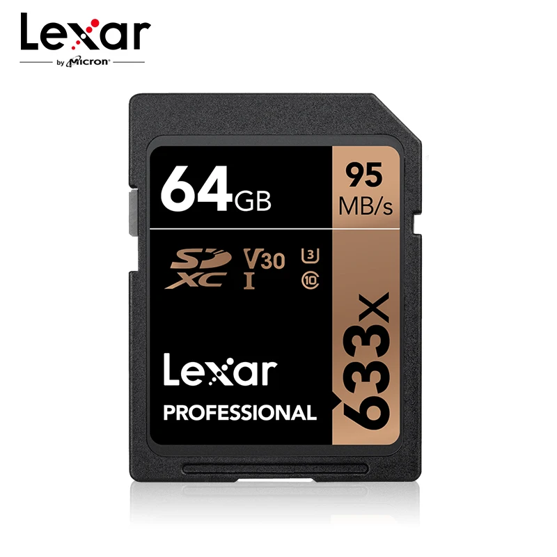 Lexar 633X64G sd-карта 256 Гб карта памяти 32 Гб UHS-I флэш-карта 128 Гб 16 Гб Высокая скорость до Макс 95 м класс 10 633x для камеры