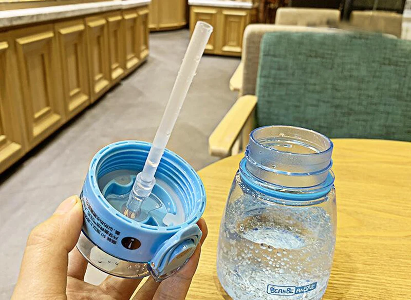 308 мл бутылка для воды герметичная для езды на велосипеде портативный чайник для воды с соломинкой пластиковая парная бутылка для улицы