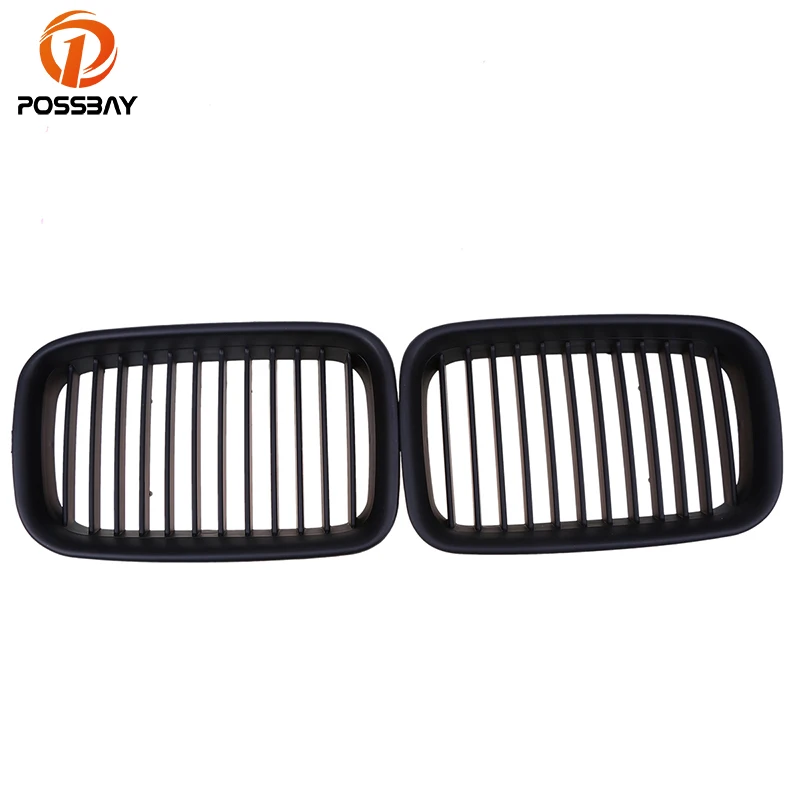 Posbay матовые черные автомобильные грили для BMW 3 Series E36 купе 318ti/320i/323i 1991 1996