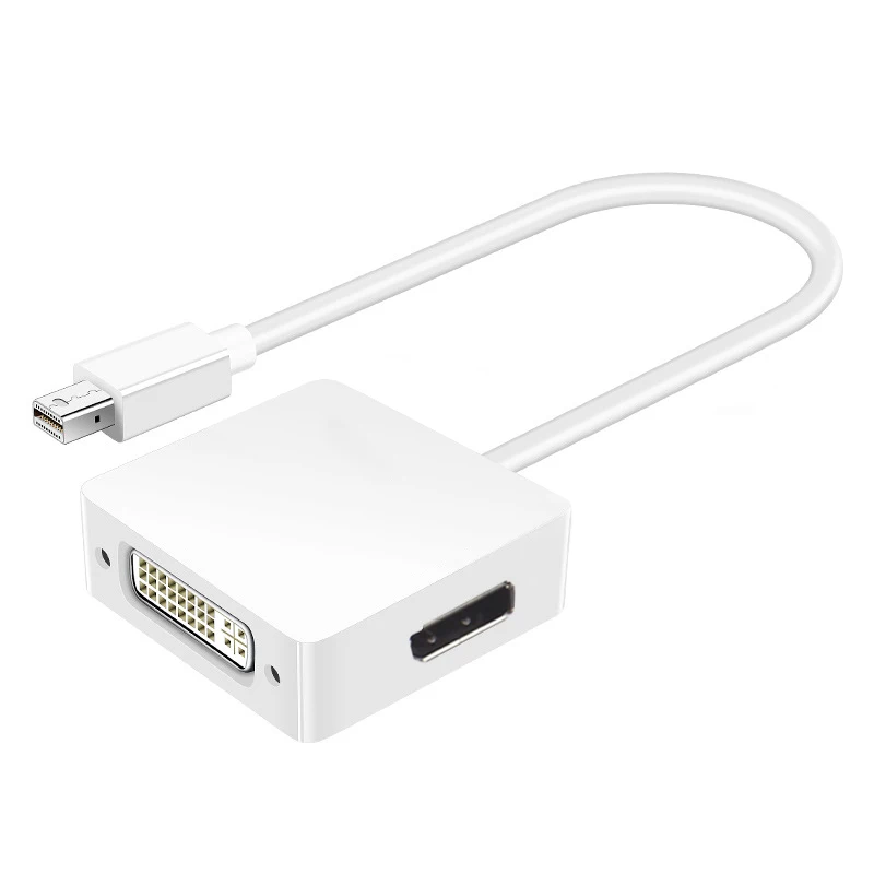 Mini Dp Displayport 3 In 1 A Hdmi Dp Dvi Adapter Mini Dp Cable Converter Per Mac Book Pro Air Monitor Mini Displayport