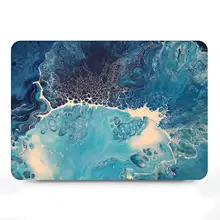 Чехол для ноутбука с мраморным узором для Apple Macbook Air Pro retina Touch Bar 11 12 13 15 дюймов A1466 A1990 чехол для ноутбука