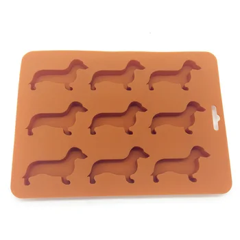 

Accessories Dog Shaped Ice Cube Tray Dachshund Bar DIY Ice-making Food Grade Mold Silicone For Candy Making Kitchen Utensils