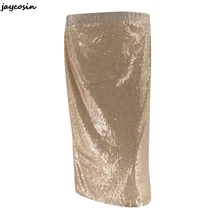 JAYCOSIN юбки женские модные новые повседневные Элегантные однотонные с блестками Высокая талия Сельма бахрома на сумку на юбку бедра юбки, беспланая