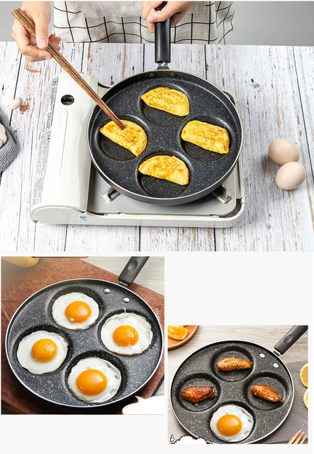 4.7'' One Egg Frying Pan Portable Mini Fried Egg Pan Heart Flower Star  Shaped Nonstick Breakfast Skillet Cook Pan for Stove Top - AliExpress