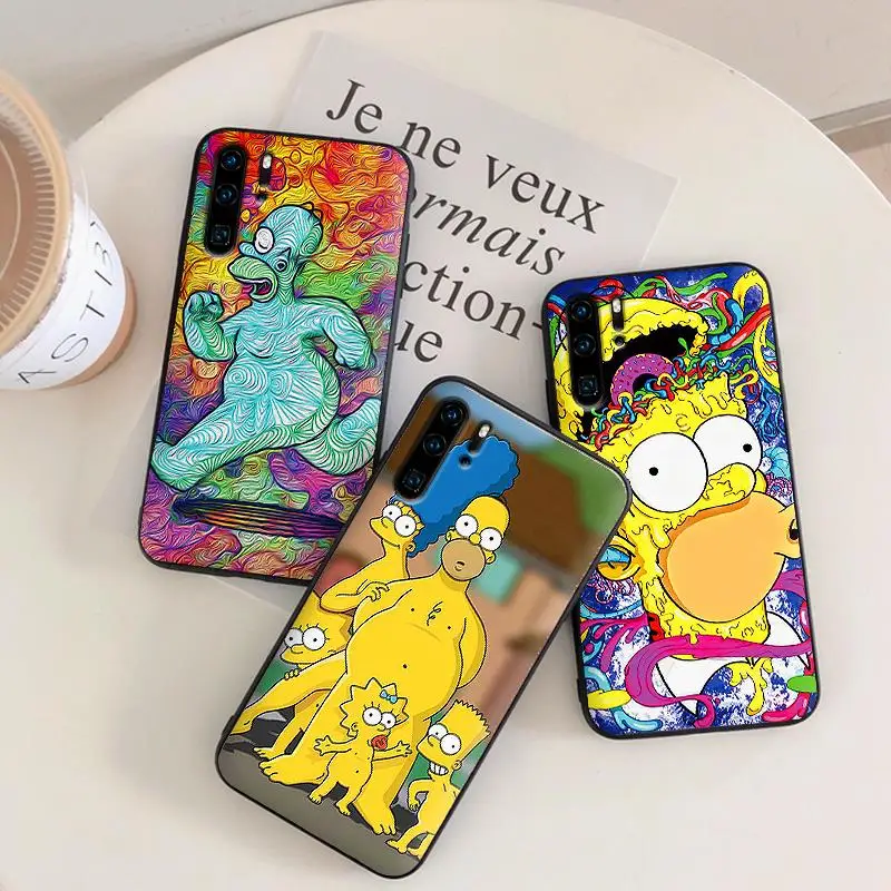 

Simpsons Mobile Phone Cases for Huawei Honor Note 10 View 20 6A 7A 3GB 7A 7X 8X 9X Pro 8 9 10 Lite Cover