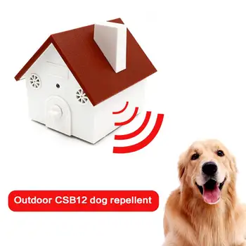

Pet Dog Training Equipment Ultrasound Repeller Outdoor Weatherproof Ultrasonic Bark Arrester Adjustable Waterproof Dog Repeller