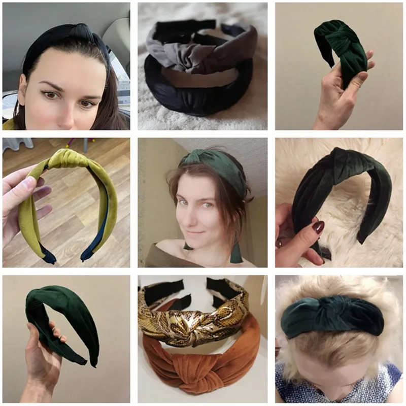 обруч Solid Color Knotted Headband For Women Soft Hairbands Girls Wide Hair Bands Hoop Hair Accessory ободок для волос бархат обруч Solid Color Knotted Headband For Women Soft Hairbands Girls Wide Hair Bands Hoop Hair Accessory ободок для волос бархат
