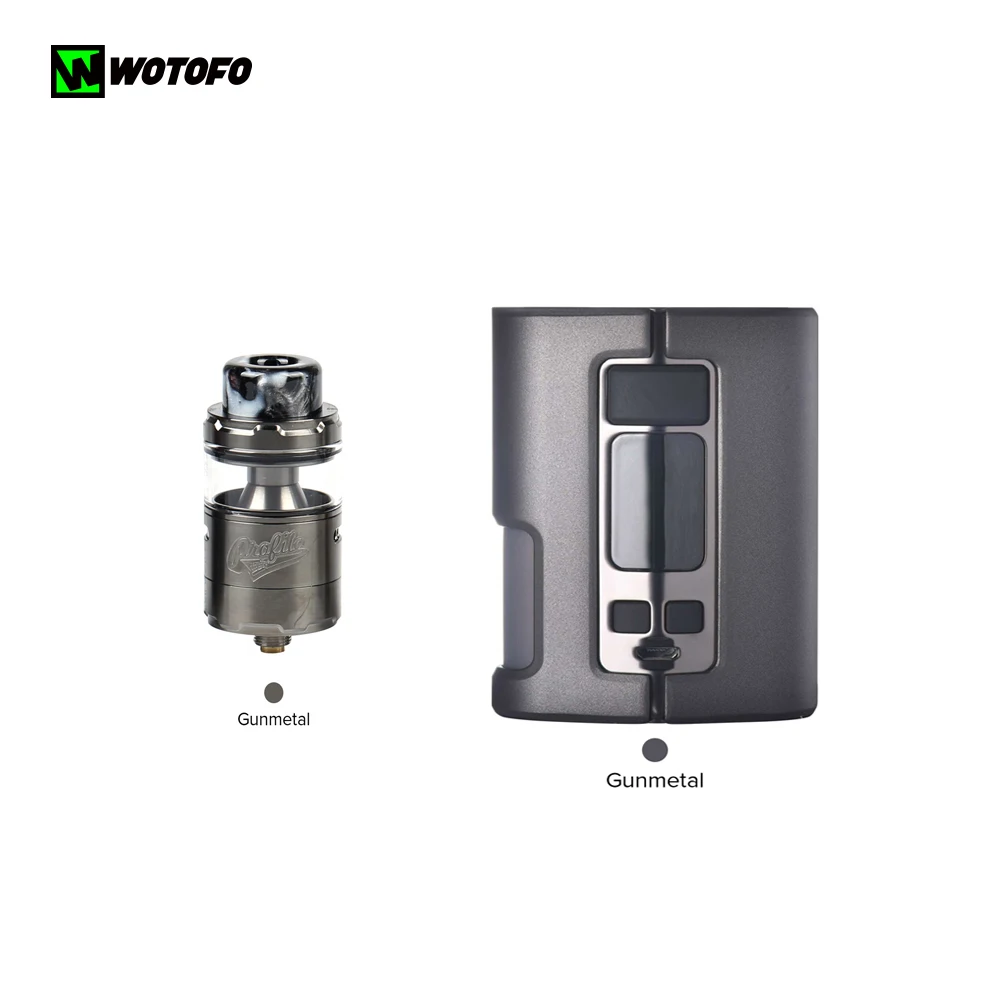 Wotofo Dyadic Squonk коробка мод с Wotofo профиль Unity RTA Vape танк атомайзер 510 нить вейп-комплект электронной сигареты - Цвет: Double Gunmetal