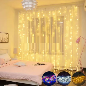 

Christmas Curtain LED Light String Merry Christmas Decorations for Home Christmas Tree Ornament Navidad Xmas Gift New Year 2021