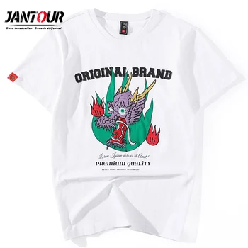 

Hip Hop T Shirt Men 2020 Streetwear Harajuku Tshirt Embroidery Dragon Summer thin Short Sleeve T-Shirt Cotton Japanese Style