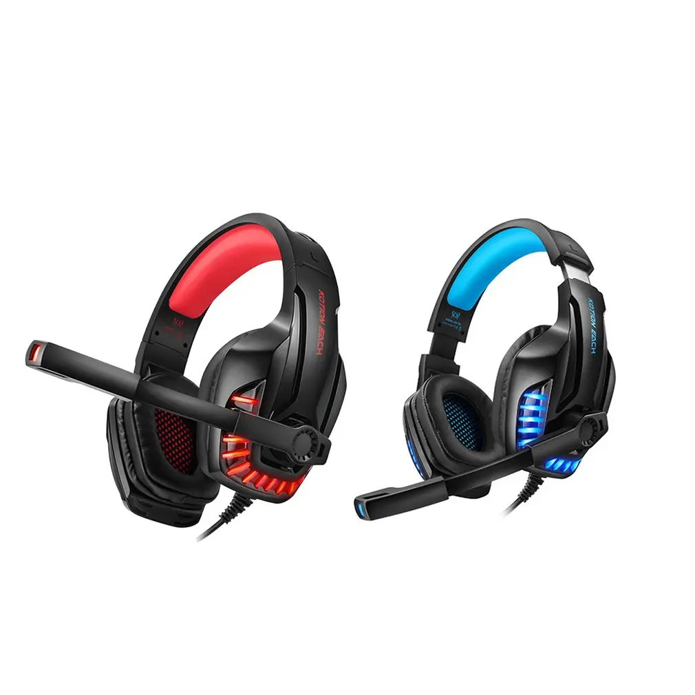 G9100 Headphone 3 5mm Double Terminal Wired PC Games Headset with Microphone Over The Head Gamers Tool For PC Laptop