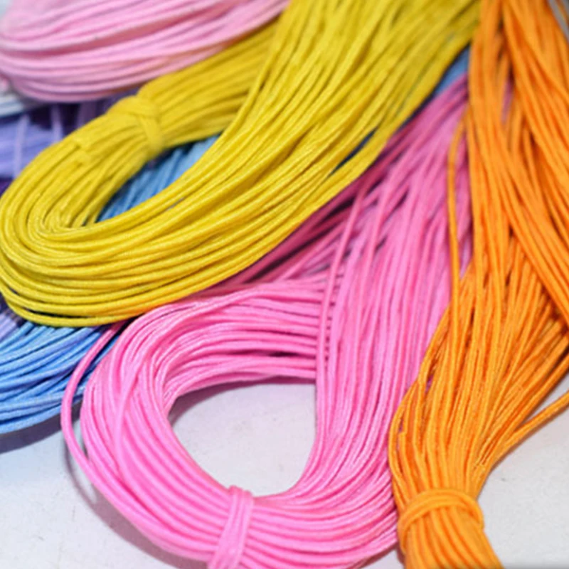 Elastic Stretch Cord Rubber Rope Nylon Bracelet Beads Strings Hair Strips Accessory DIY Jewelry Making Bracelet & Necklace