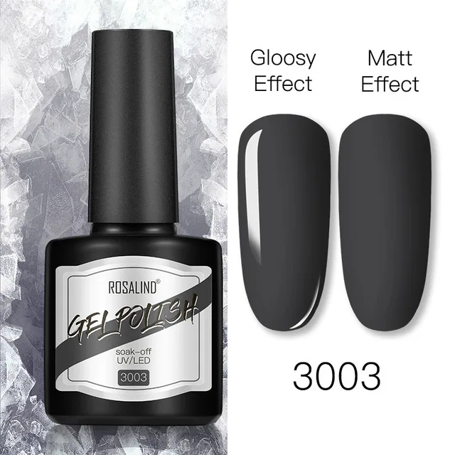 ROSALIND 8ml Gel Nail Polish Shiny Matte Effect Gel Polish For Manicure Nail Art Design Semi Permanent Painting Varnishes Gel RS17-3003