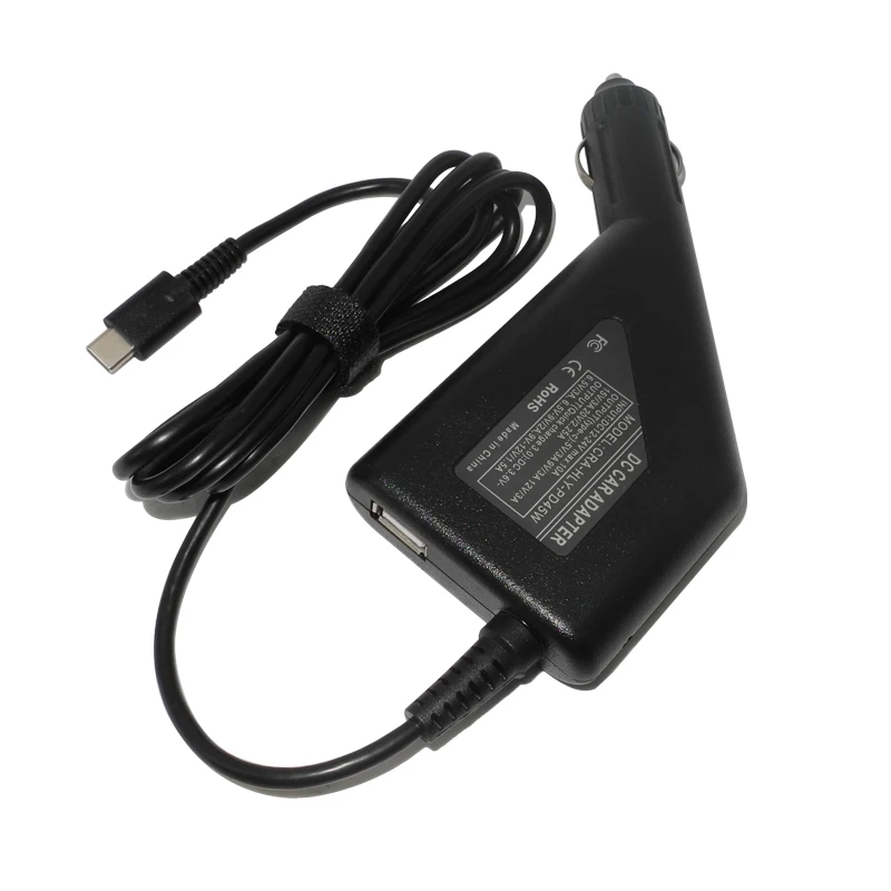 Carregador de Carro Adaptador de Energia para Lenovo Carregador de Carro do Telefone Usb tipo c 45 w Usb c dc Asus Laptops 5 2a 12 1.5a do Telefone 20 v 2.25a 15 3a - Imagem 3
