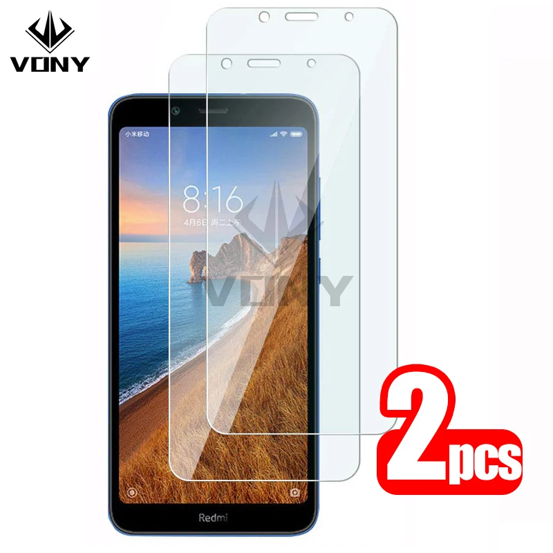 2 шт. защитное стекло Redmi 7a Защита экрана для Xiaomi закаленное Xiomi Xaomi Redmi7a Redmi7 7 A A7