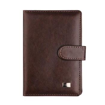 

50PCS / LOT Short PU Leather Passport Cover For Women Men Leather Passport Wallet Purse