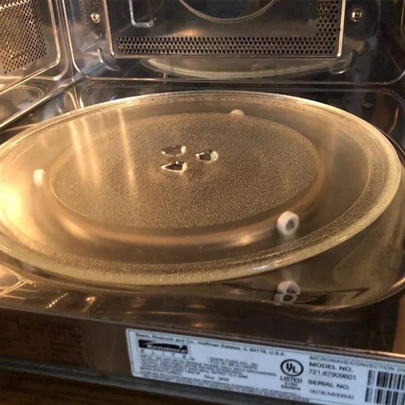 Диаметр 232 мм микроволновая печь стеклянная круглая форма лотка части