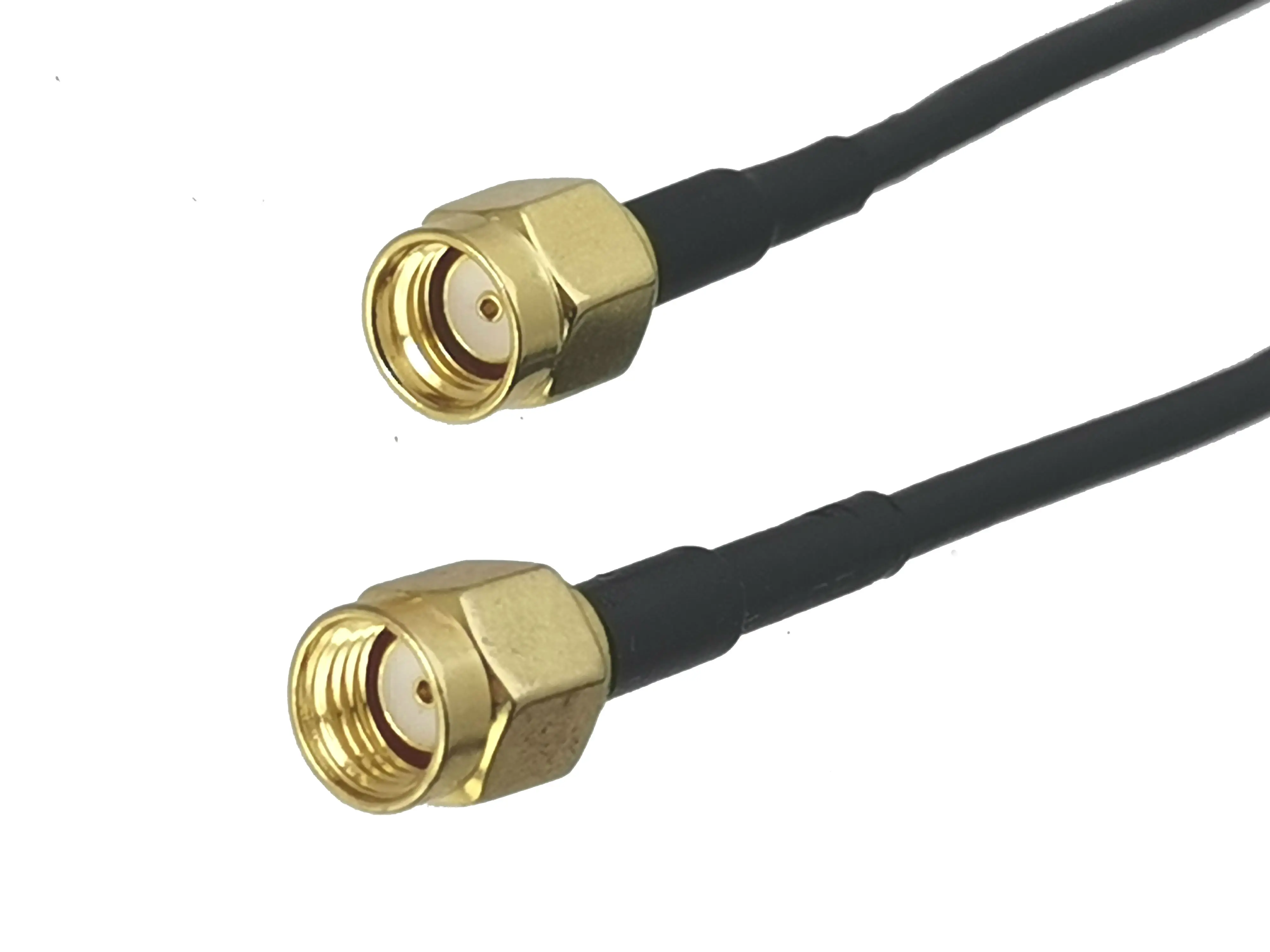 1Pcs RG174 RP-SMA Male Jack to RP-SMA Male Jack Connector RF Coaxial Jumper Pigtail Cable For Radio Antenna 4inch~10M