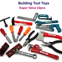 Прекрасный слишком 22 шт./компл. Игрушки для мальчиков строительные инструменты топор Столярный попсокет ролевые игры для детей развивающий набор подарки
