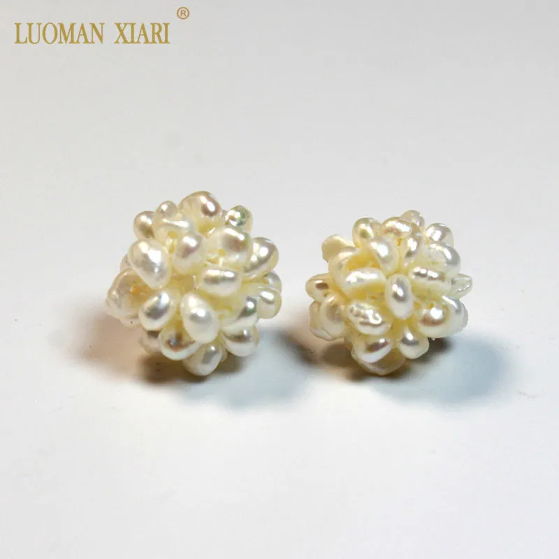 

Fine AAA 100% Natural White Freshwater Pearls Handmade Ball shape Beads For Jewelry Making DIY Bracelet Necklace Earrings 12 mm