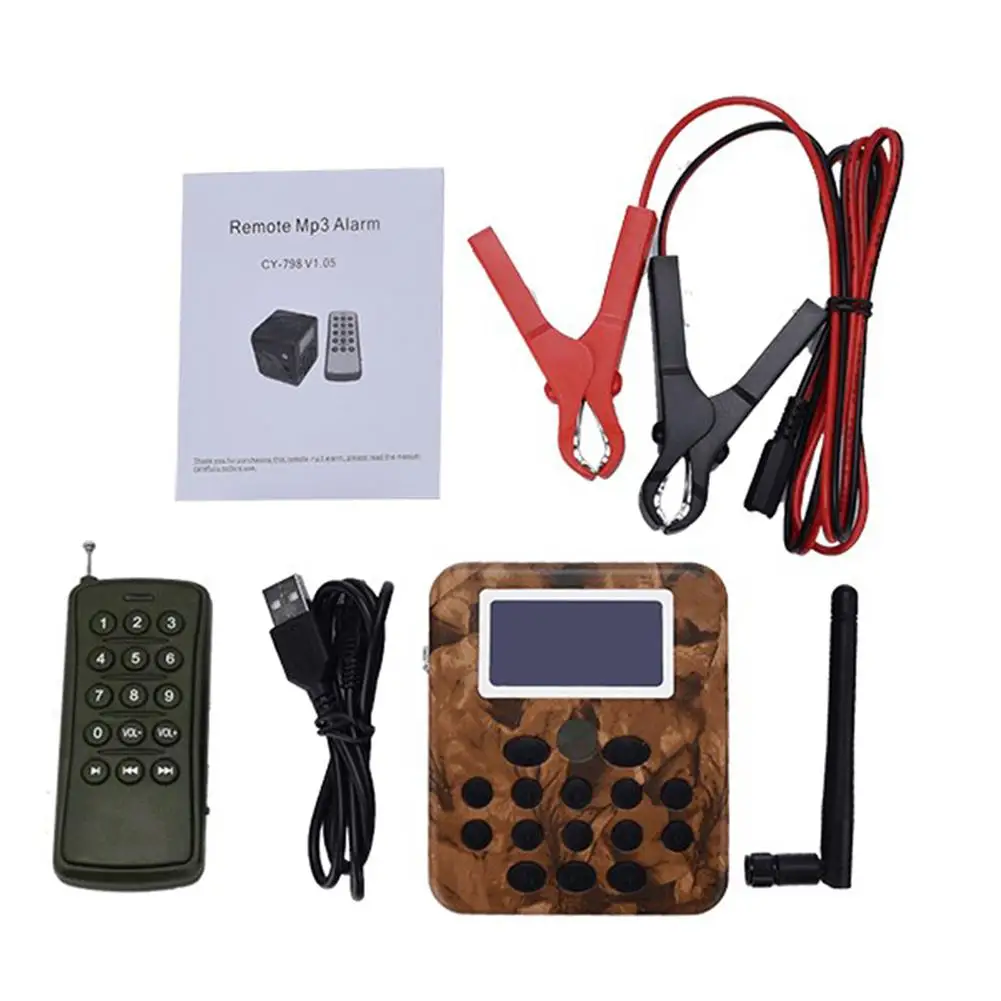 Outdoor Hunting Lure Birds Call MP3 Birds Call Sound Player with Remote Control 50W Speaker 150dB Bird Amplifier
