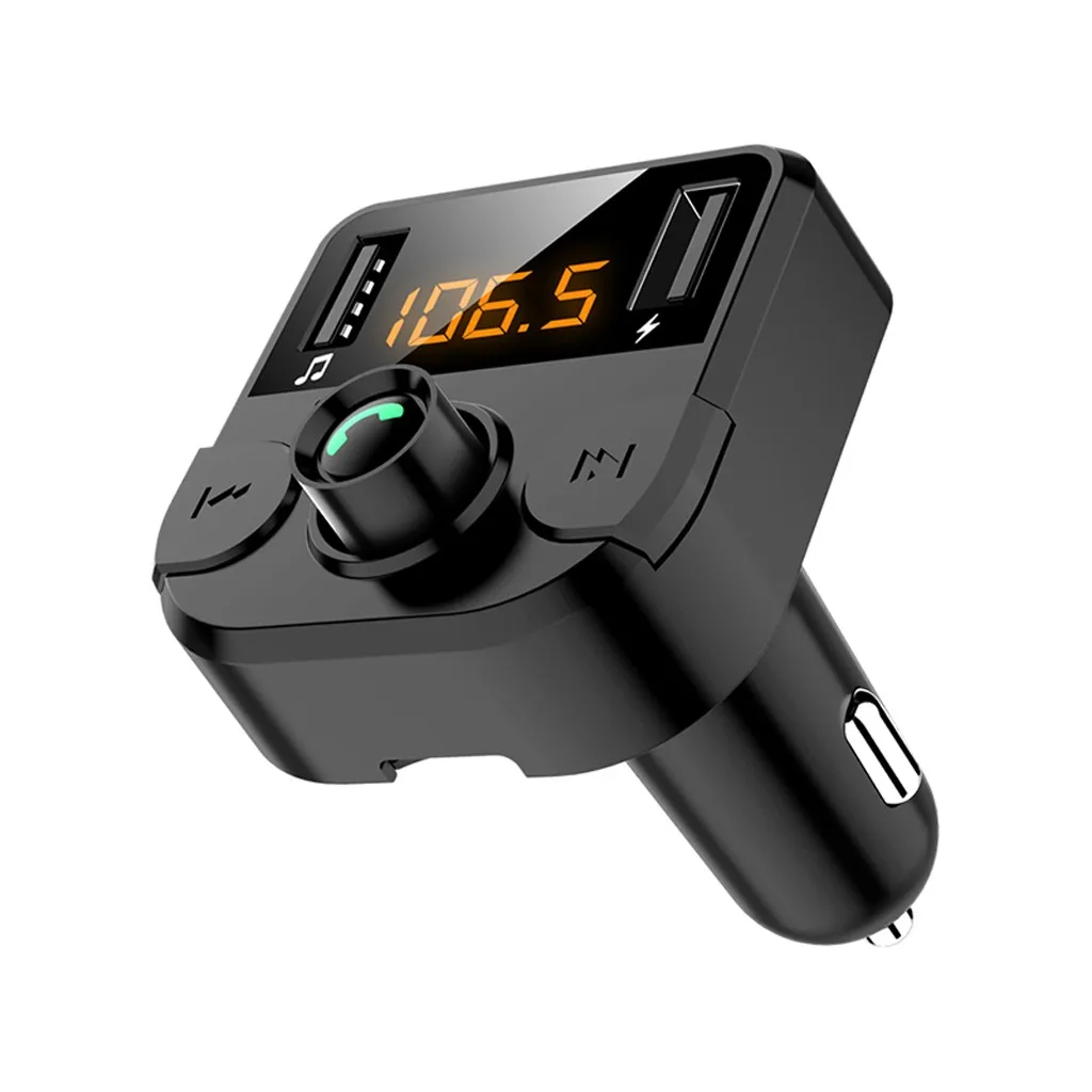 Fm передатчик Bluetooth 5 0 Автомобильный MP3 плеер адаптер батарея напряжение
