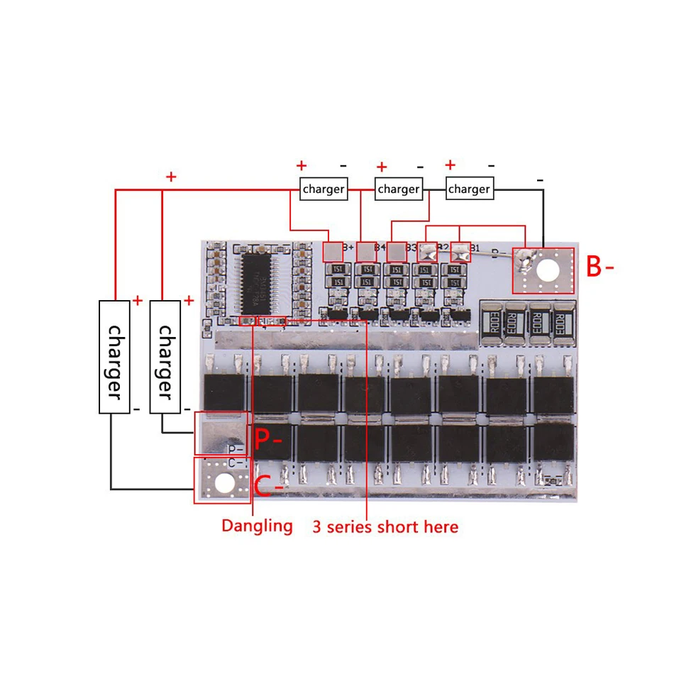 Circuit Board PCB PCM 18650 Lipo BMS 4S Charger Accessories (2)