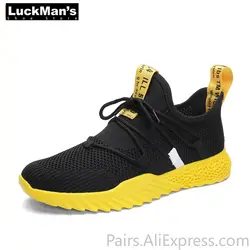 LuckMan/летние кроссовки из дышащего сетчатого материала, мужская повседневная обувь, мужские черные кроссовки, мужская обувь для тренировок