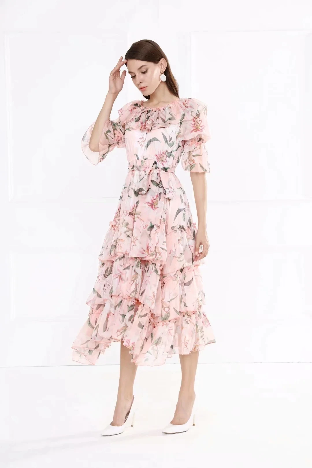 mulheres chiffon 2020 de alta qualidade grande
