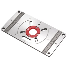 Placa de alumínio para o roteador carpintaria bancada plaina trabalho bancos marcenaria ferramenta ferramentas multifuncionais