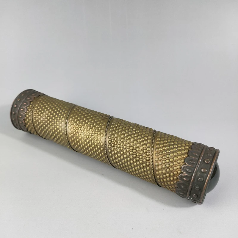 

Изысканная интересная Китайская классическая коллекция традиционного ремесла, украшение для дома, медный калейдоскоп