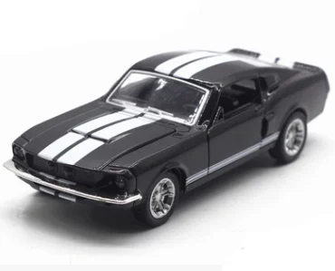 1:36 Ford Mustang GT 1967 GT500 Игрушечная модель автомобиля из сплава, дисплей, детская игрушка в подарок