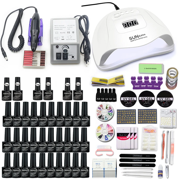 Good Value Nail-Set Manicure-Gel Electric-Nail-Drill Uv-Lamp 120/54W  YypgDL5mz