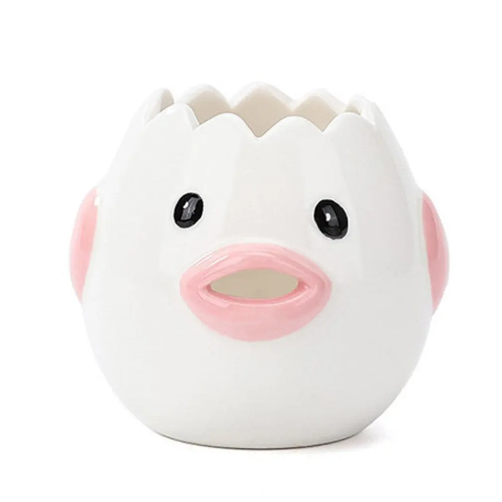Cute chicken ceramic egg white separator creative egg separator egg