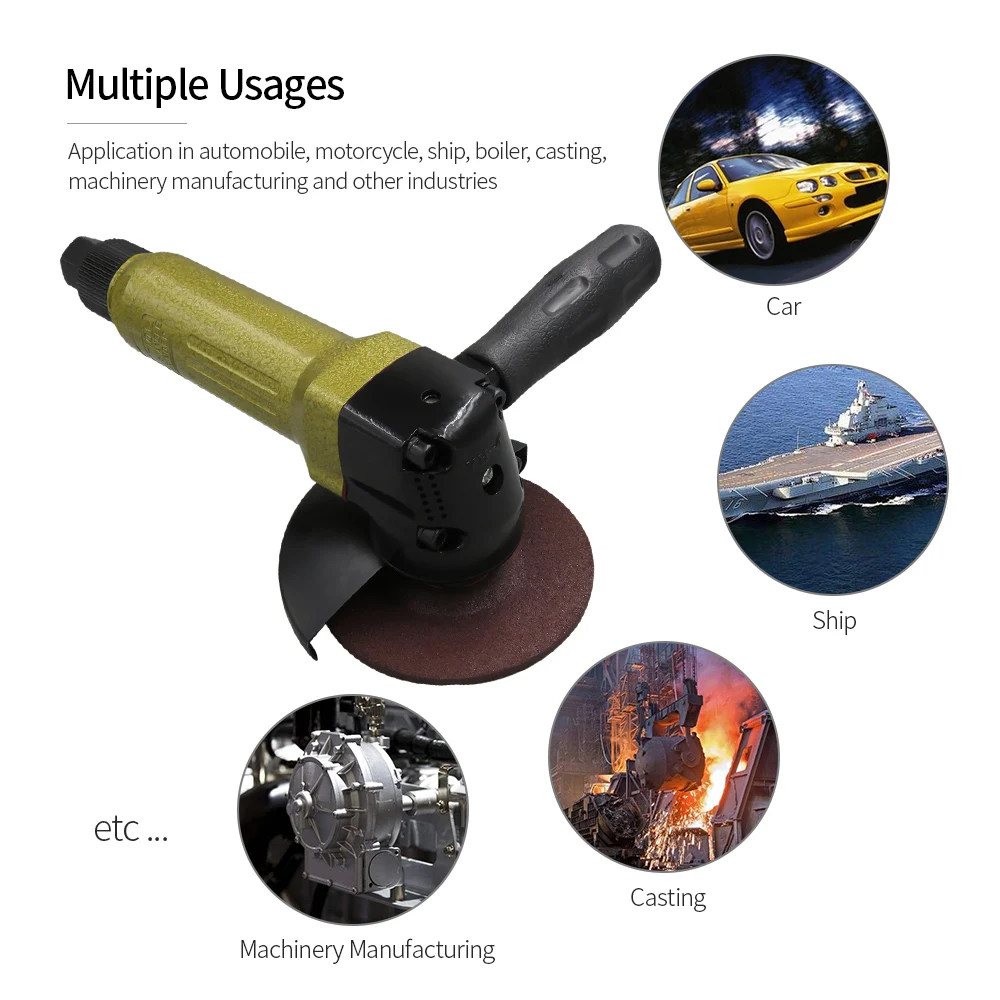 

Lightweight 4" Air Angle Grinder Polishing Machine Air Grinder