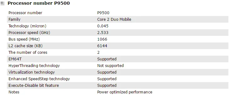 P9500参