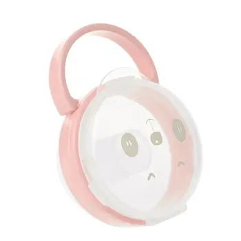 

Baby Pacifier Storage Box Cartoon Panda Pattern Pacifiers Nipple Transparent Dust Boxes Portable QX2D
