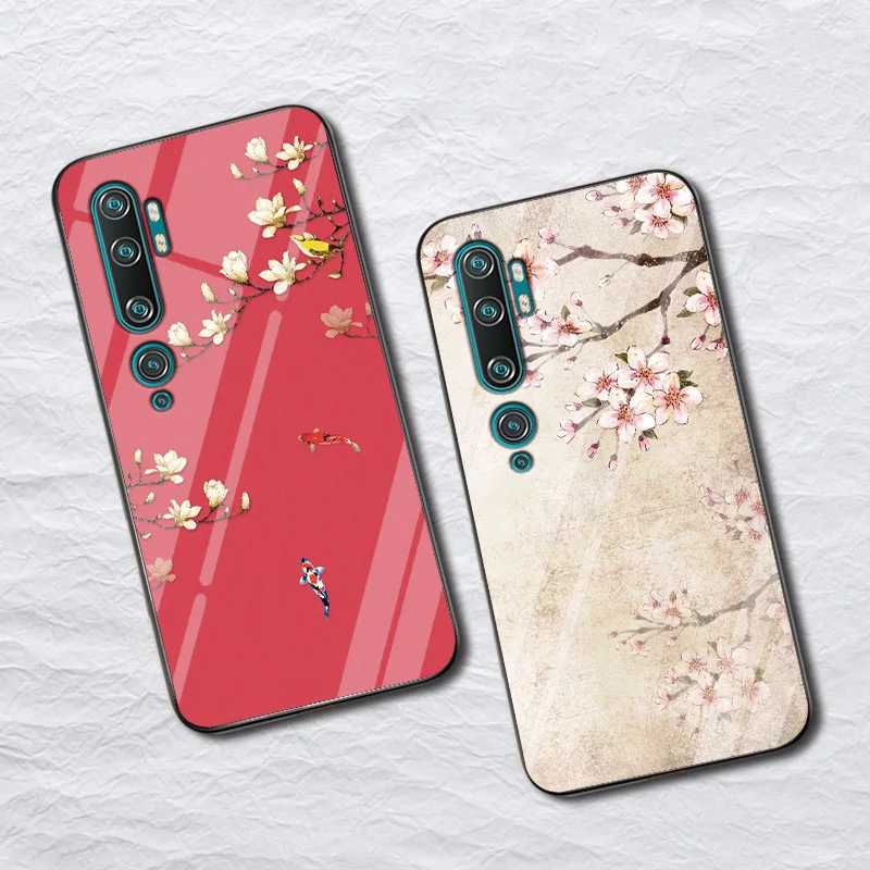 Для Xiaomi mi CC9 Pro Чехол PC Пластиковый стеклянный чехол для телефона черный ТПУ бампер чехол для Xiaomi mi CC9 Pro CC9Pro чехол mi cc9 Pro 6,47"