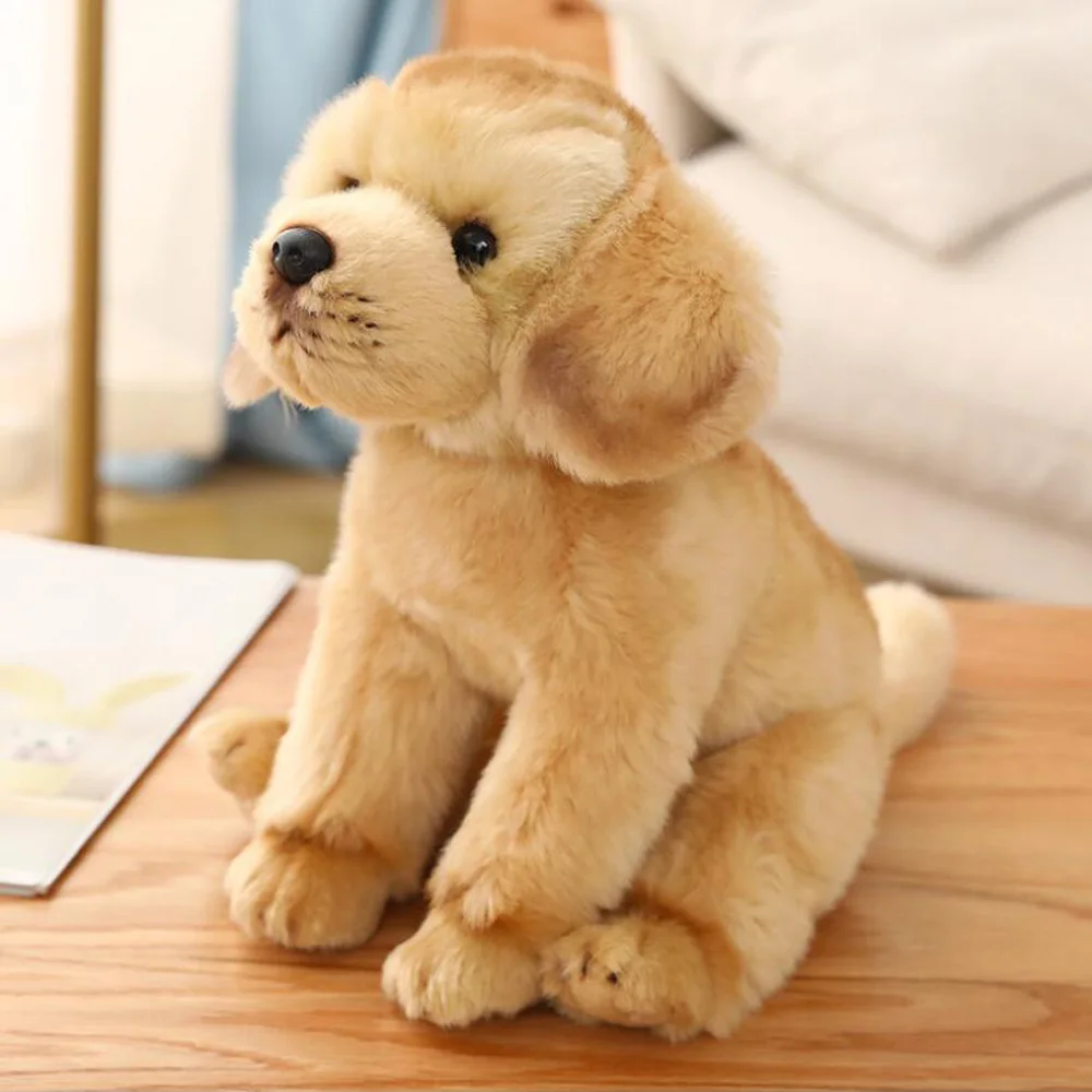 Simulation Dog Labrador Doll Children Stuffed Plush Toy Birthday Christmas Gifts anime sheriff labrador dog plush toy security sergeant labrador wolf dog cartoon doll boys girls soft stuffed toys children gift