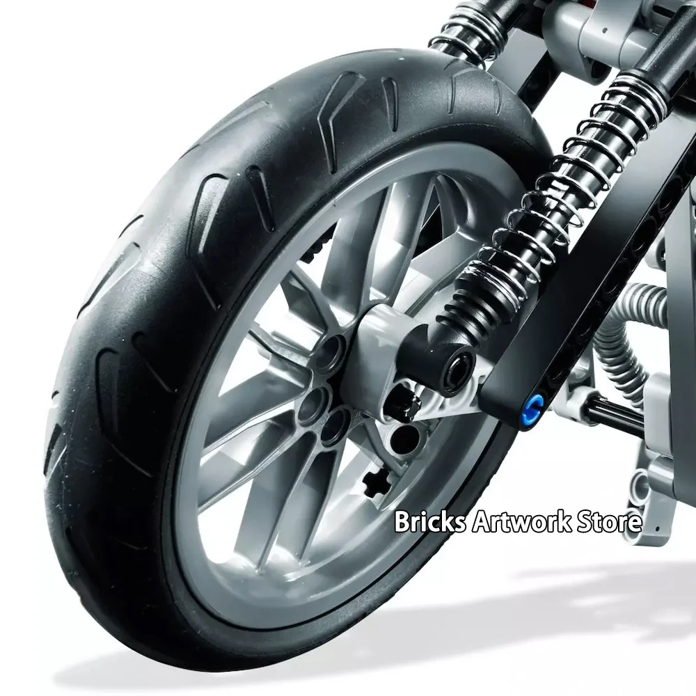 Decool 3354 Fit Technic серии 8051 мотоцикл набор для Харли DIY строительные блоки Развивающие игрушки для очки-детский подарок на Рождество